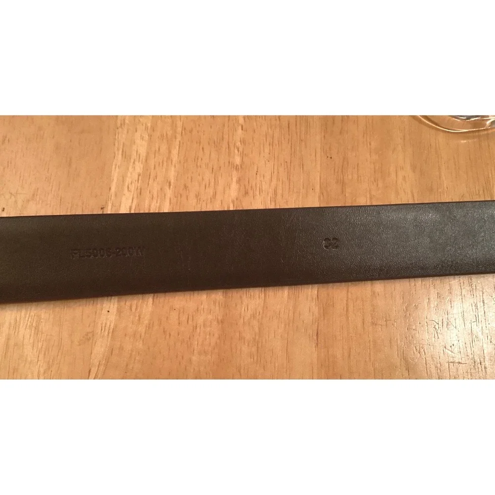 Florsheim Mens Brown Leather Belt Silver Buckle Size 32 FL5905-200W Dress Casual